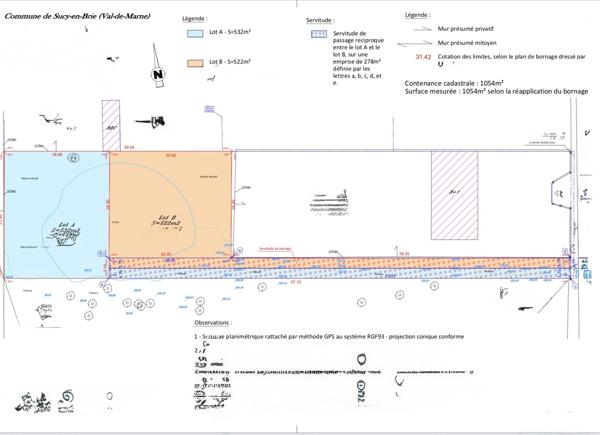Terrain à vendre 522 m² Sucy-en-Brie