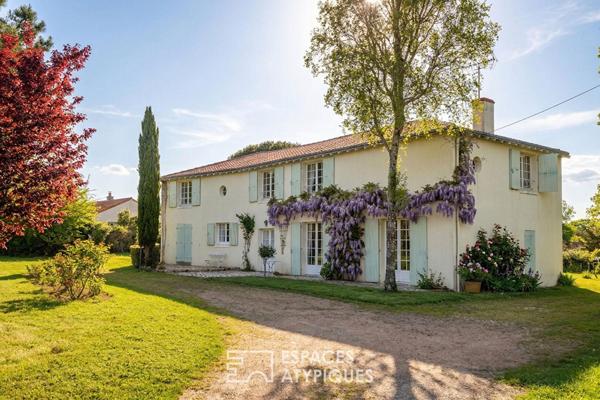Maison familiale en fond d’impasse dans son écrin de verdure – Clisson