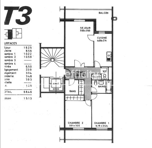 Appartement
         3 pièces
        - 69 m² Exclusivité