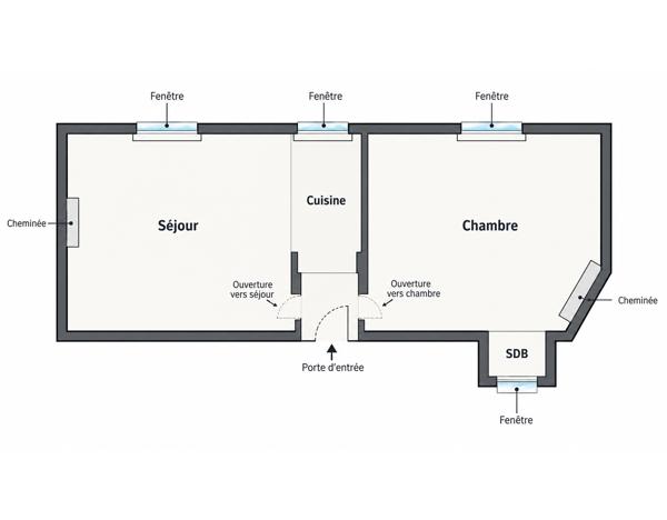 Appartement
         2 pièces
        - 34 m² Exclusivité 235 000 € *