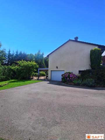 Maison individuelle plain-pied élevée sur sous-sol au calme absolu sans vis-à-vis !