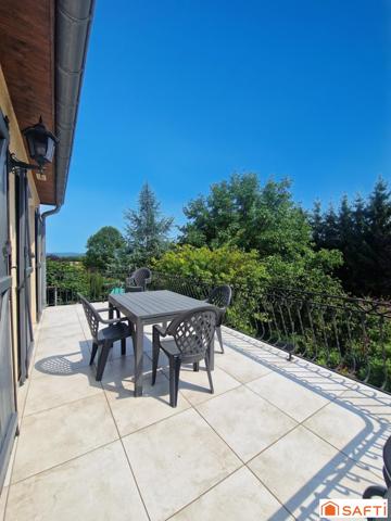 Maison individuelle plain-pied élevée sur sous-sol au calme absolu sans vis-à-vis !