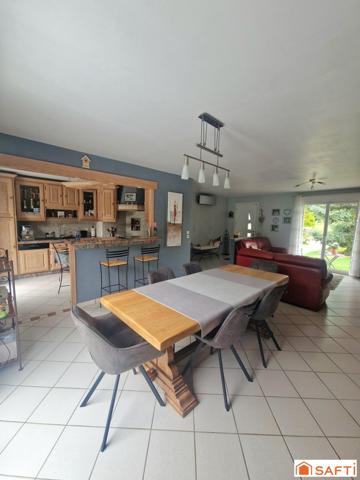 Maison individuelle plain-pied élevée sur sous-sol au calme absolu sans vis-à-vis !