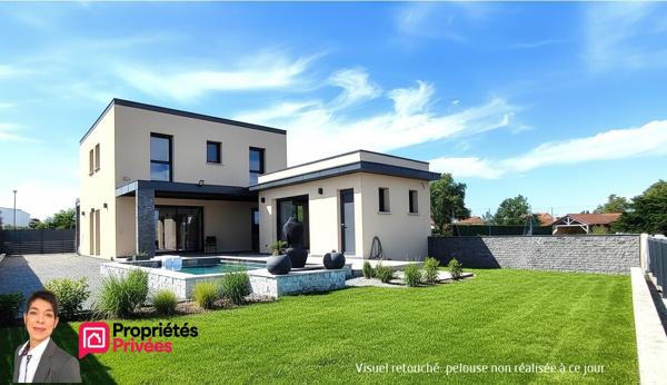 MABLY (42300)  Villa contemporaine haut de gamme, piscine, dépendance