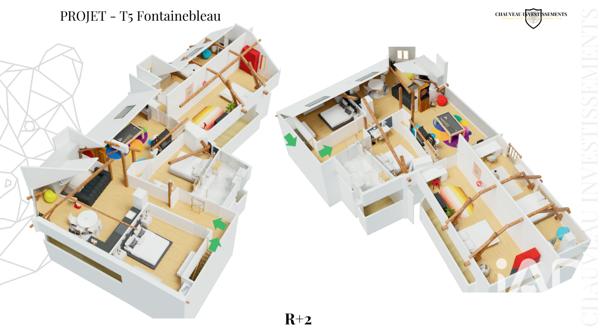 Appartement à vendre 6 pièces 90,3 m² Fontainebleau