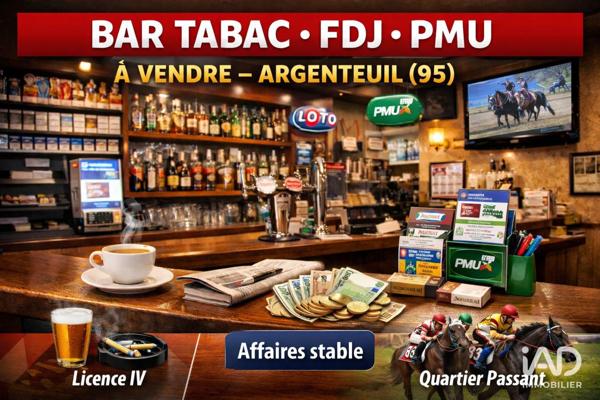 Bar-tabac à vendre 100 m² Argenteuil