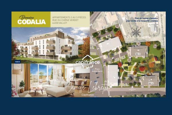 appartement à vendre 3 pièces VALLET (44)