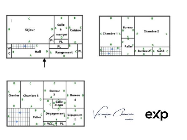 OULLINS CENTRE – 5 CHAMBRES - BUREAUX - GRAND JARDIN