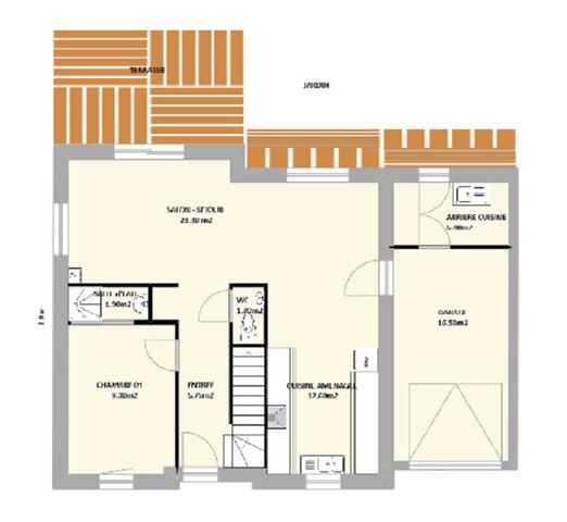 Maison
         6 pièces
        - 109 m² Exclusivité 374 800 € *