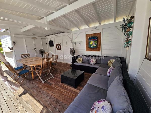 Jérôme MIGLIORE vous propose pour BSK IMMOBILLIER /

PROPRIETE D'EXCEPTION - 7 PIECES - UNIQUE A LA VENTE A  SAINT- FRANCOIS :

Située sur les hauteurs de Saint-François, à proximité immédiate du golf, de la marina, du casino, des plages, ainsi que de tous commerces et restaurants, cette superbe villa bénéficie d’un emplacement idéal au sein d’un lotissement paisible, offrant un cadre de vie des plus agréables.

D’une superficie de 181 m² de surface habitable ( habitation et annexes), cette demeure aux volumes généreux se compose de :

Un vaste séjour traversant de 50 m², lumineux et parfaitement ventilé, s’ouvrant sur deux terrasses,
Quatre chambres spacieuses, dont deux avec salle d’eau privative/ WC et une avec salle de bains avec WC,
Une mezzanine, idéale pour un espace bureau, bibliothèque, chambre ou salle de jeux,
Une cuisine indépendante avec office, fonctionnelle et bien agencée,
Bureau,
Un WC visiteurs.

Espaces extérieurs et équipements:
L’extérieur, conçu pour le confort et la convivialité, vous invite à la détente :
Une terrasse couverte avec un carbet équipé d’un jacuzzi (stores pour préserver votre intimité),
Une piscine au sel avec son deck, parfaite pour des moments de farniente sous le soleil des tropiques,
Un espace cuisine et salon extérieur, avec bar et barbecue, idéal pour recevoir famille et amis,
Un jardin arboré et parfaitement entretenu sur un terrain plat de 1 400 m² environ, entièrement clôturé, sans aucun vis-à-vis.

Autres atouts:
Capacité de stationnement pour 5 véhicules + Grand garage fermé de 45 m²,
Deux entrées indépendantes avec portails motorisés,
Construction 100 % béton, assurant une parfaite résistance aux conditions cycloniques,
Toiture révisée et repeinte en 2024,
Réserve d’eau de 2 000 litres,
Chauffe-eau solaire,
DPE réalisé en janvier 2025 – Classe B.

Un bien aux multiples possibilités,
Cette villa d’exception peut convenir aussi bien en résidence principale qu’en investissement locatif, avec un fort potentiel pour une activité de maison d’hôtes ou de locations saisonnières. De plus, une ou deux constructions supplémentaires de type bungalow peuvent être envisagées sur le terrain. ( zone U4 du PLU)

Un véritable havre de paix où luxe, confort et sérénité se conjuguent à la perfection.

Pour plus d’informations
Des vidéos du bien sont disponibles sur demande.

Ne manquez pas cette opportunité unique ! Contactez moi rapidement .