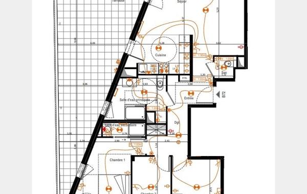Vente Appartement P4 50m M°Courtilles- 43m2 terrasse- PK neuf Asnieres-sur-seine   