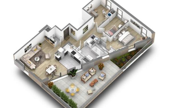 Vente Appartement P4 50m M°Courtilles- 43m2 terrasse- PK neuf Asnieres-sur-seine   