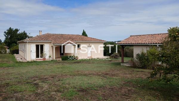 Villa T4 de plain-pied avec grand terrain – Saramon