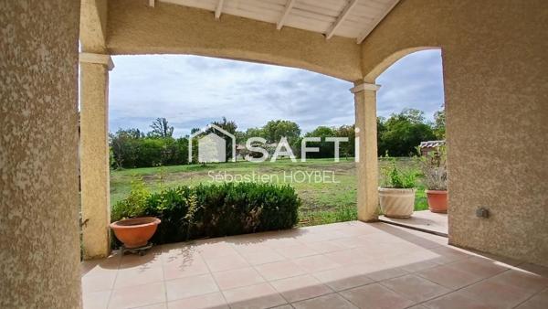 Villa T4 de plain-pied avec grand terrain – Saramon