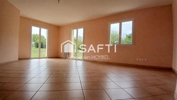 Villa T4 de plain-pied avec grand terrain – Saramon