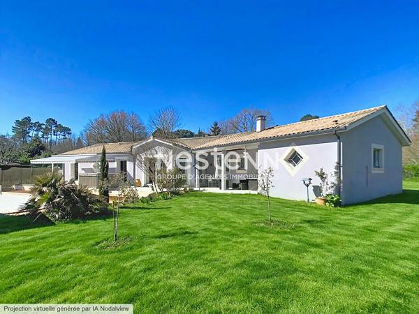 Maison contemporaine 5 chambres à vendre à Barbaste avec piscine et grand terrain