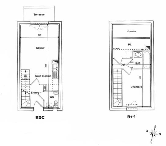 House for sale 2 rooms 41 m² La Rivière-Saint-Sauveur