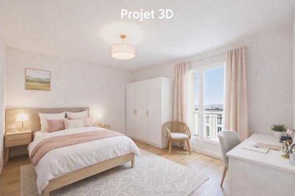 Appartement T3 chateauvert 70 m2 avec 2 balcons et cave