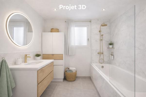 Appartement T3 chateauvert 70 m2 avec 2 balcons et cave