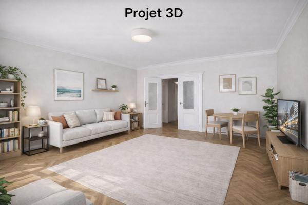 Appartement T3 chateauvert 70 m2 avec 2 balcons et cave