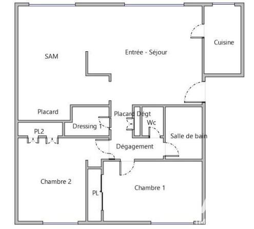 Appartement à vendre 4 pièces 76,57 m² Saint-Germain-en-Laye