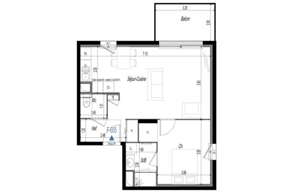 Appartement à vendre 2 pièces 46 m² Clermont-Ferrand