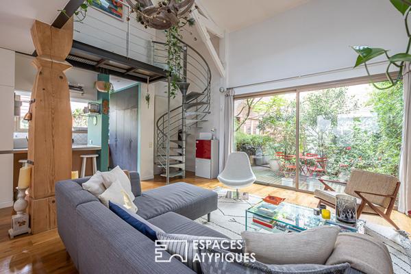 Maison à l’esprit loft avec terrasse