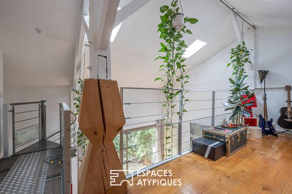 Maison à l’esprit loft avec terrasse