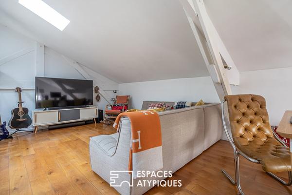 Maison à l’esprit loft avec terrasse