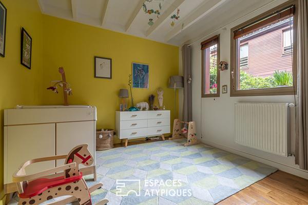 Maison à l’esprit loft avec terrasse