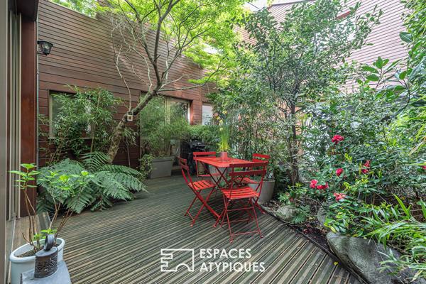 Maison à l’esprit loft avec terrasse