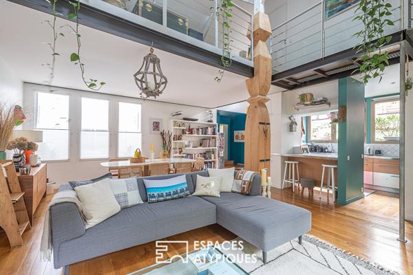 Maison à l’esprit loft avec terrasse