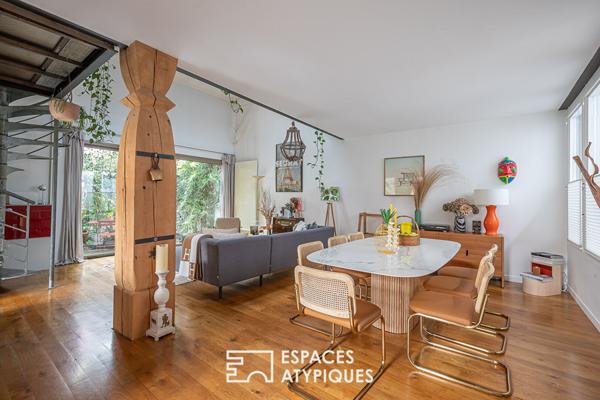 Maison à l’esprit loft avec terrasse