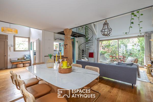 Maison à l’esprit loft avec terrasse