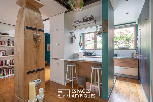 Maison à l’esprit loft avec terrasse