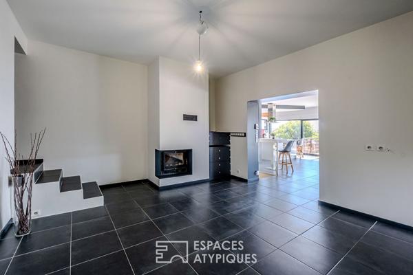 Maison aux beaux volumes avec vue imprenable sur les Alpes