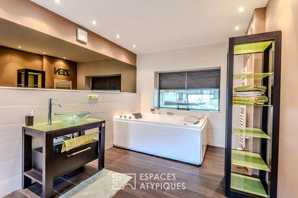 Maison aux beaux volumes avec vue imprenable sur les Alpes