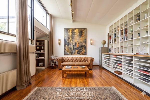 Maison d’artiste à réhabiliter, chargée d’histoire avec jardin et ateliers