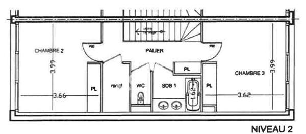PROCHE VINCENNES, AVENUE DU PRESIDENT WILSON , BATIMENT AU CALME SUR COUR TRIPLEX 4 PIECES AVEC JARDIN PRIVATIF