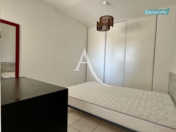 PÉROLS - BEAU T2 MEUBLÉ DE 33 M2 AU 1ER ÉTAGE AVEC TERRASSE DE 5 M2 EXPOSÉE SUD-OUEST ET PLACE DE STATIONNEMENT