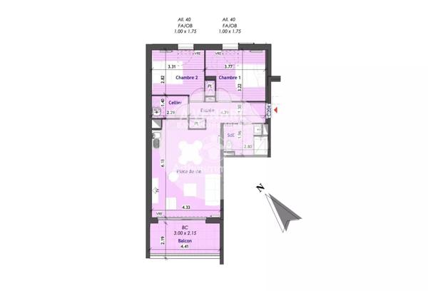 Vente Appartement 2 pièces 62 m2 à Le Loroux-Bottereau