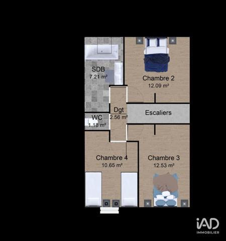 Maison à vendre 4 pièces 83 m² Baugé-en-Anjou
