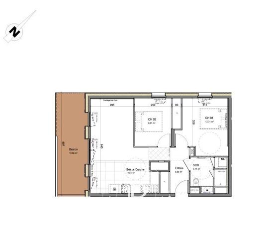 Morzine, Appartement 2 Chambres -  57 m² à vendre