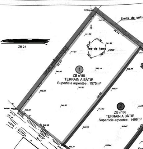 Terrain constructible Proche Semur En Auxois 1575 m2