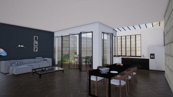 Plateaux  Bordeaux centre: Ascenseur -Terrasse - Cave - Parking 