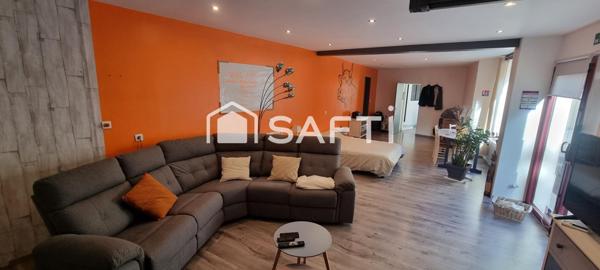 Maison+ local indépendant, 5 chambres et jardin.