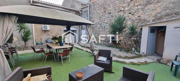 Maison+ local indépendant, 5 chambres et jardin.