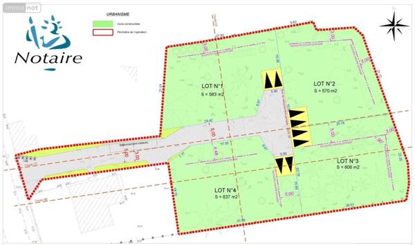 Terrain à Batir à vendre à Trégunc dans le Finistère (29910), ref : TEBA/851   
Entre Commodités et Mer