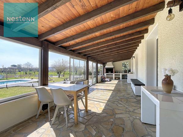 Maison rénovée 193m² à vendre, 5 chambres, piscine et jardin, 8 minutes de Villefranche de Lauragais