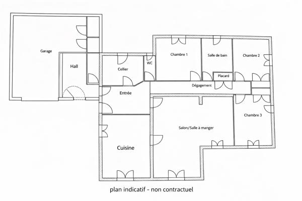 Modène (84330) MAISON INDIVIDUELLE AVEC JARDIN : SECTEUR CAROMB-MODENE-ST PIERRE DE VASSOLS